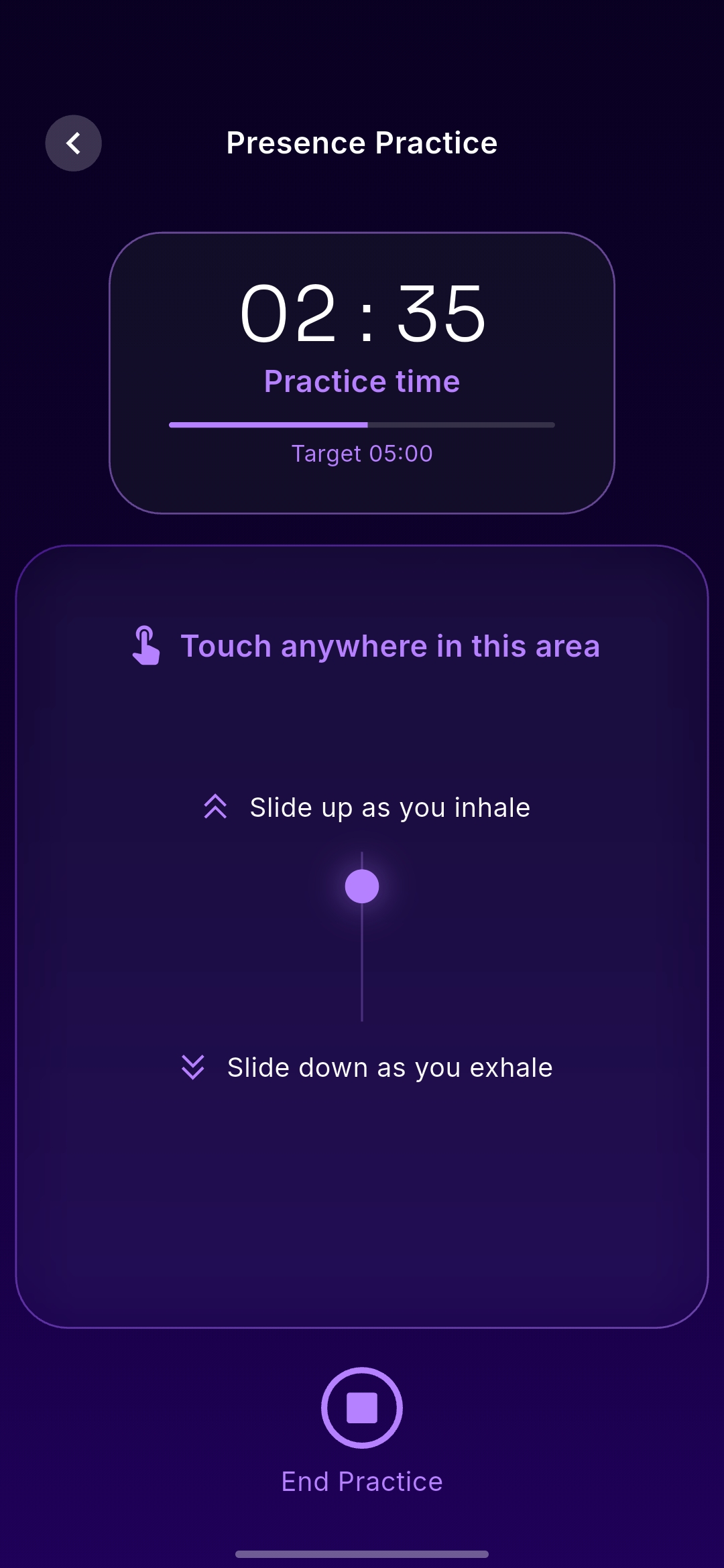 Bwake Presence Practice breathing interaction