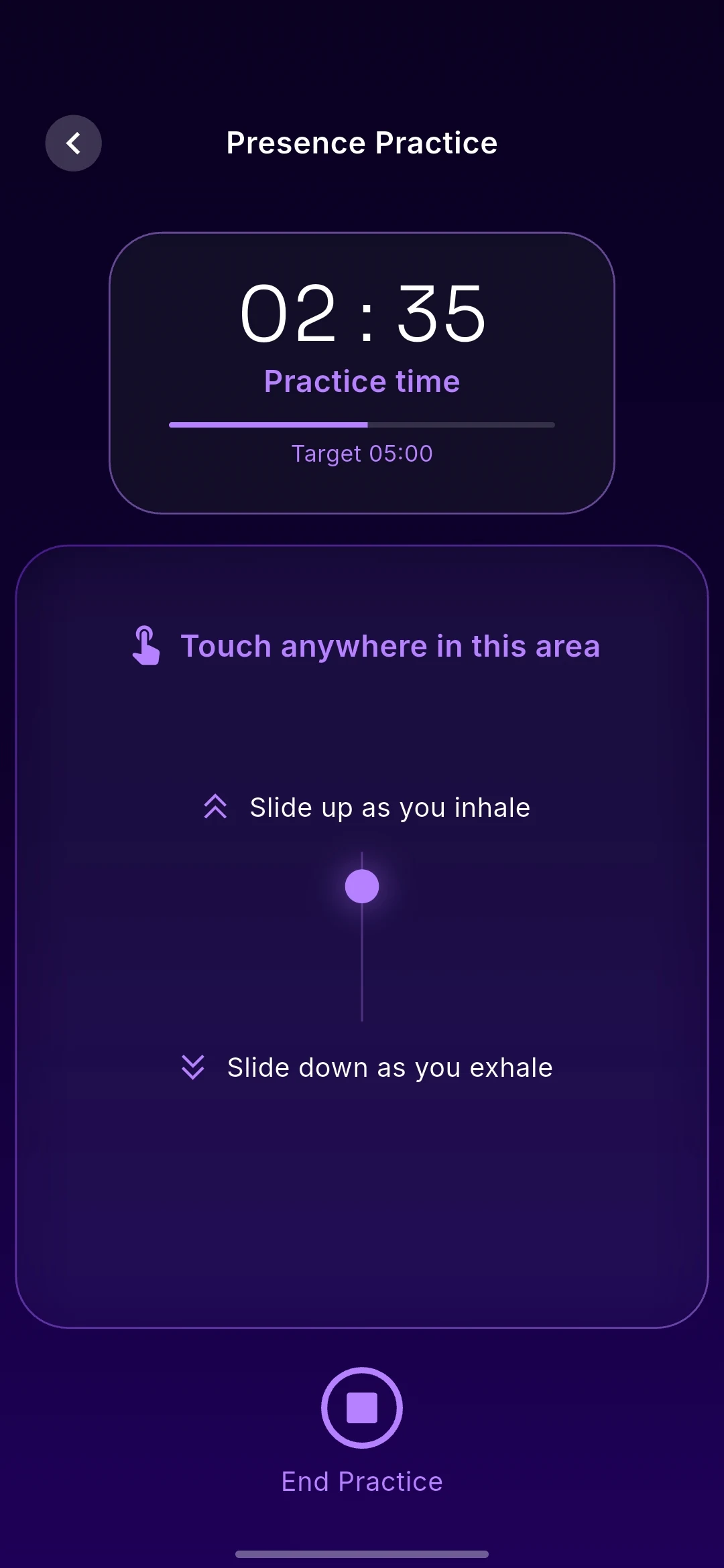 Bwake Presence Practice breathing interaction
